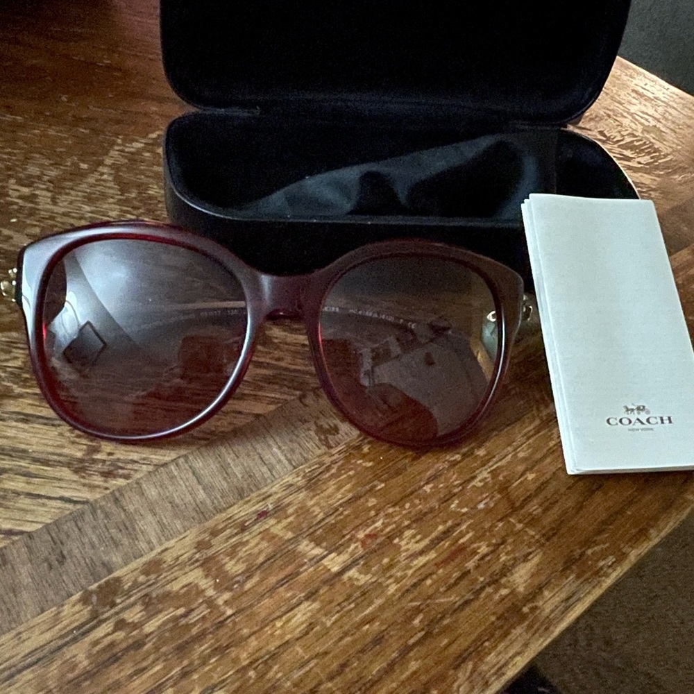 Red Coach Sunglasses